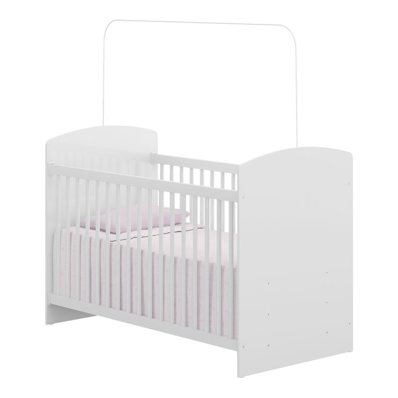 Berço Cômoda para Colchão 60 x 130 cm Meu Bebê Multimóveis Branco