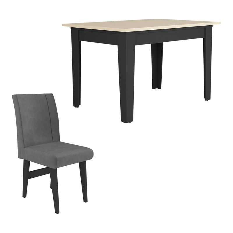 conjunto-mesa-de-jantar-120-cm-com-4-cadeiras-tokio-multimoveis-ex1004-preto-off-white-grafite-conjunto-mesa-de-jantar-120-cm-com-4-cadeiras-tokio-multimoveis-ex1004-preto-off-white-grafite