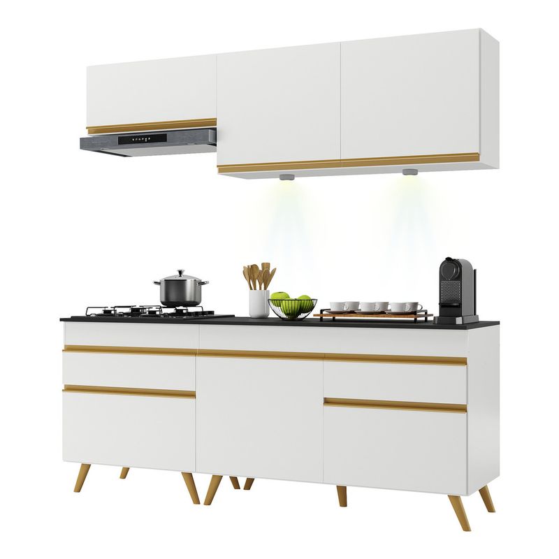 Armário de Cozinha Compacta Veneza Multimóveis MP2142.891 Branco