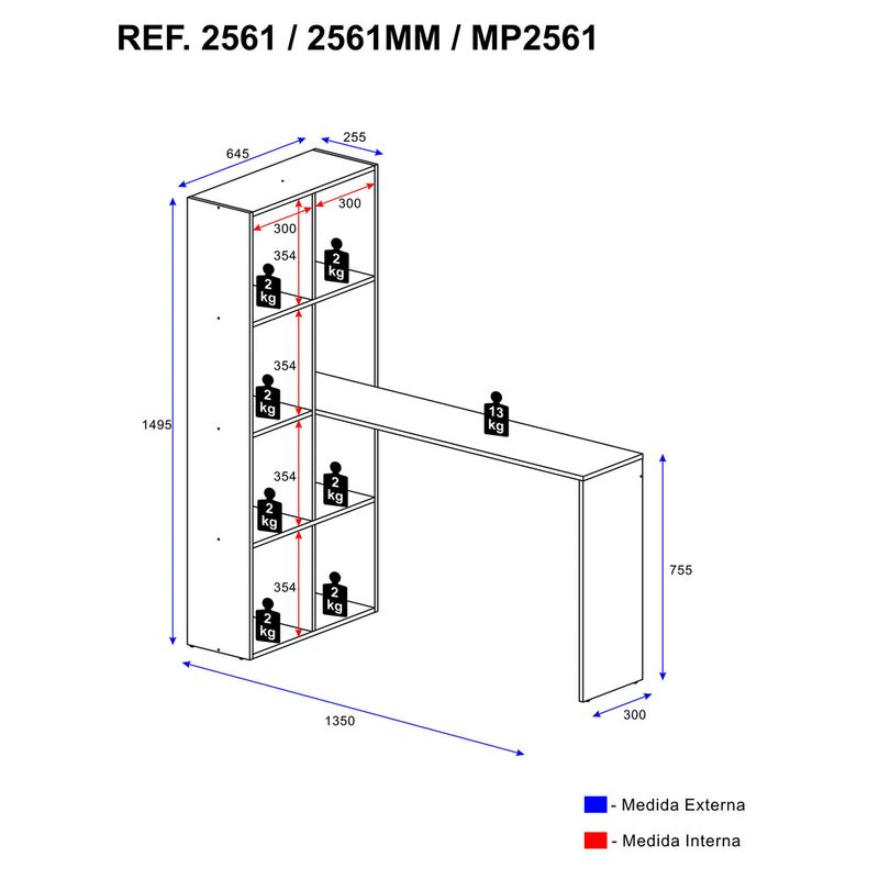 escrivaninha-com-estante-lateral-multimoveis-branco-escrivaninha-com-estante-lateral-multimoveis-branco