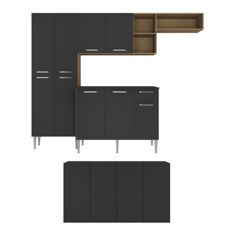 armario-de-cozinha-completa-com-buffet-aparador-paris-multimoveis-mp2043-madeirada-preta-armario-de-cozinha-completa-com-buffet-aparador-paris-multimoveis-mp2043-madeirada-preta