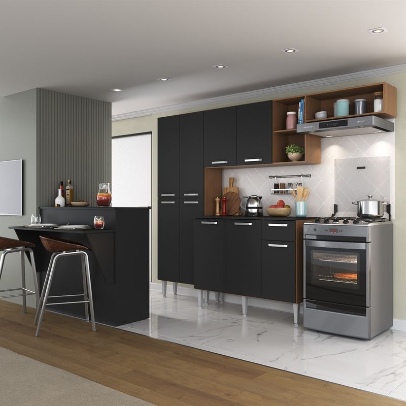armario-de-cozinha-completa-com-bancada-paris-multimoveis-mp2044-madeirada-preta-armario-de-cozinha-completa-com-bancada-paris-multimoveis-mp2044-madeirada-preta