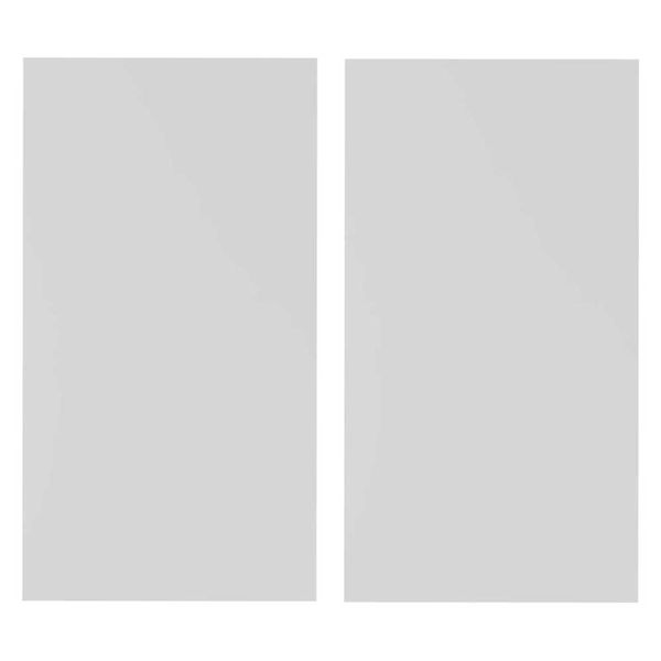 Espelho Decorativo de Vidro Retangular 40 x 20 cm Lapidado/Polido - Kit com 2 peças Multimóveis