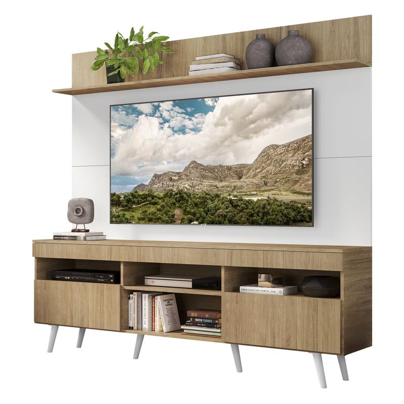 rack-com-painel-e-suporte-tv-65-madri-multimoveis-rustic-branco-com-prateleira-e-pes-retro-branco-rack-com-painel-e-suporte-tv-65-madri-multimoveis-rustic-branco-com-prateleira-e-pes-retro-branco