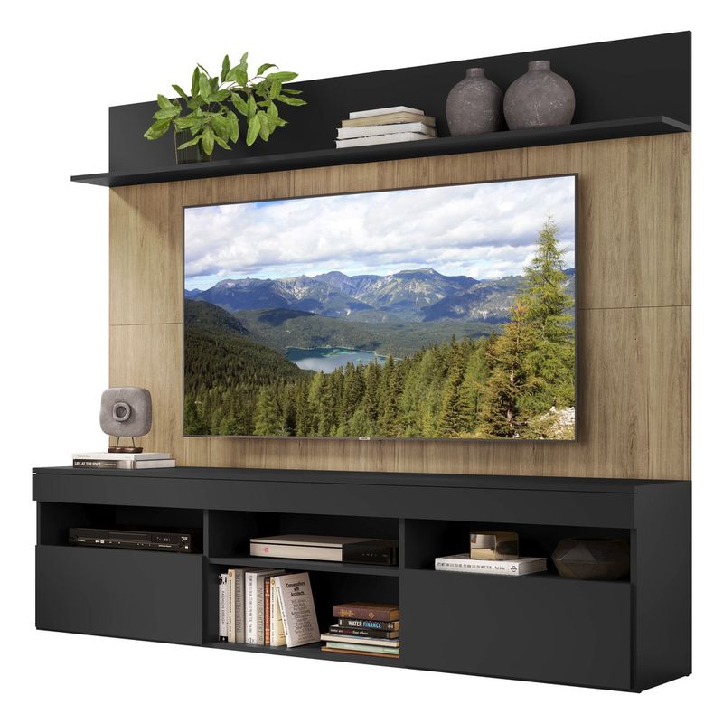 rack-com-painel-tv-65-madri-multimoveis-preto-rustic-com-suporte-e-prateleira-preta-rack-com-painel-tv-65-madri-multimoveis-preto-rustic-com-suporte-e-prateleira-preta