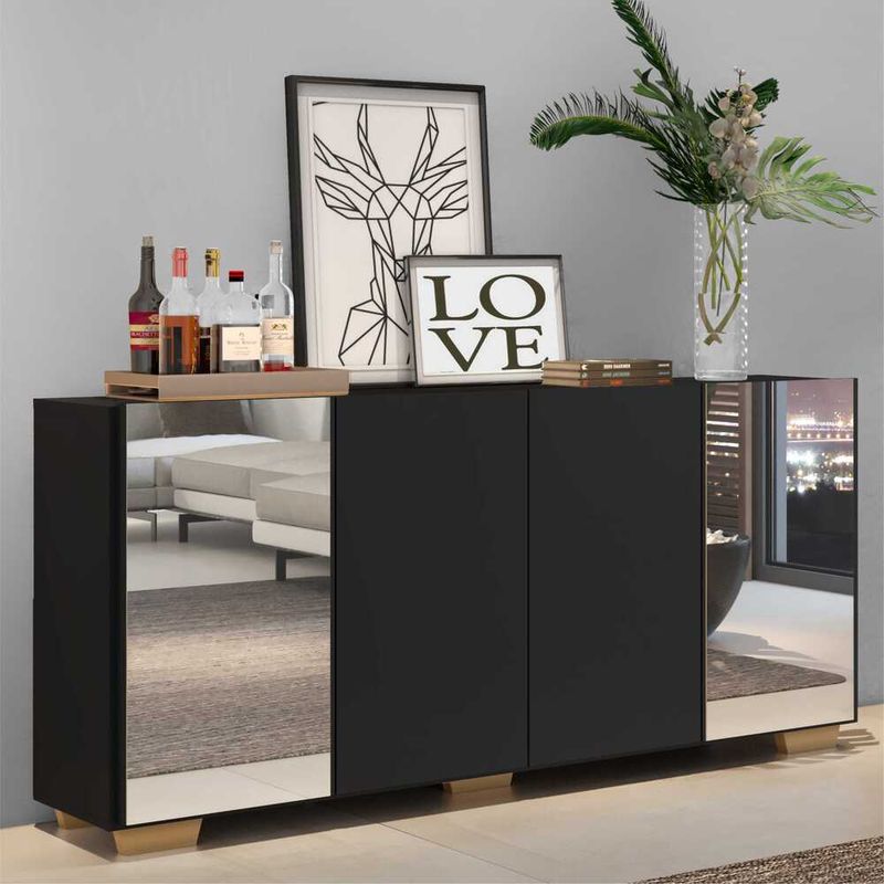 aparador-buffet-com-espelho-e-pes-quadrados-vegas-multimoveis-preto-natural-aparador-buffet-com-espelho-e-pes-quadrados-vegas-multimoveis-preto-natural