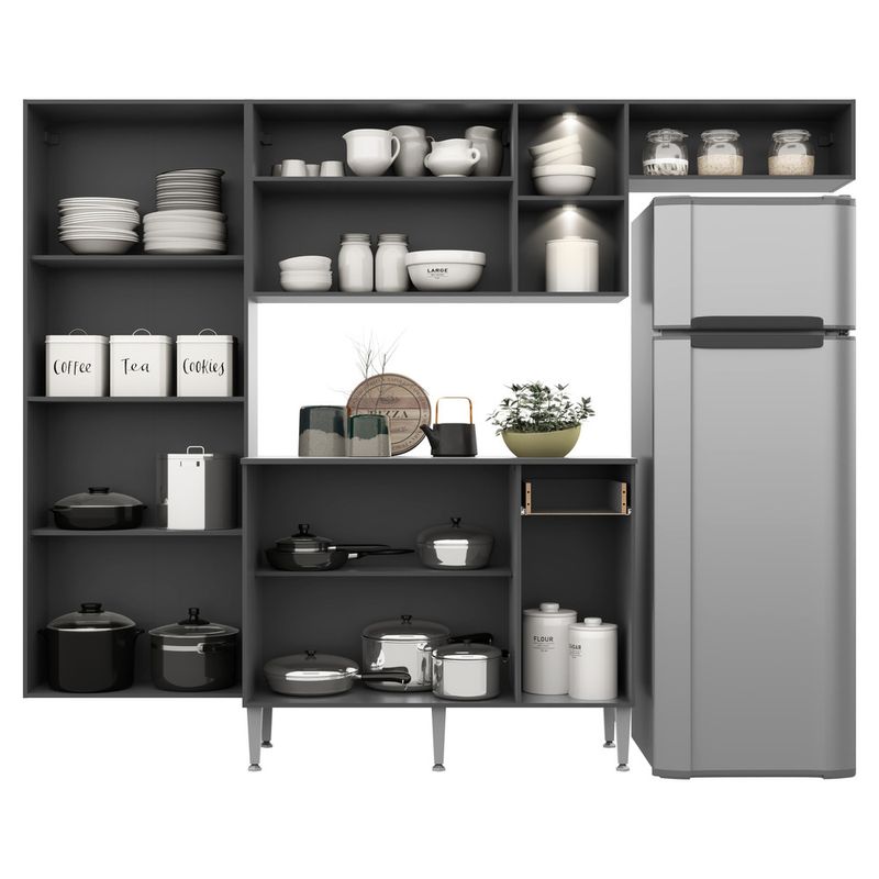 armario-de-cozinha-compacta-com-2-leds-e-balcao-com-tampo-pequim-sun-multimoveis-preta-lacca-fume-armario-de-cozinha-compacta-com-2-leds-e-balcao-com-tampo-pequim-sun-multimoveis-preta-lacca-fume