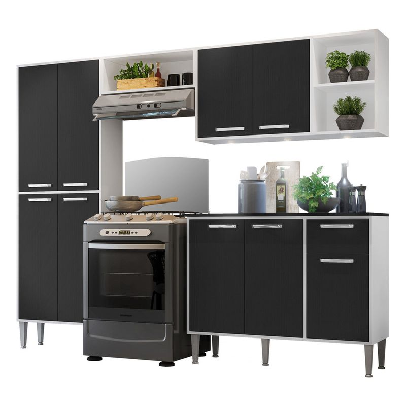 armario-de-cozinha-compacta-c-3-leds-e-balcao-com-tampo-4-pcs-xangai-multimoveis-branca-preta-armario-de-cozinha-compacta-c-3-leds-e-balcao-com-tampo-4-pcs-xangai-multimoveis-branca-preta