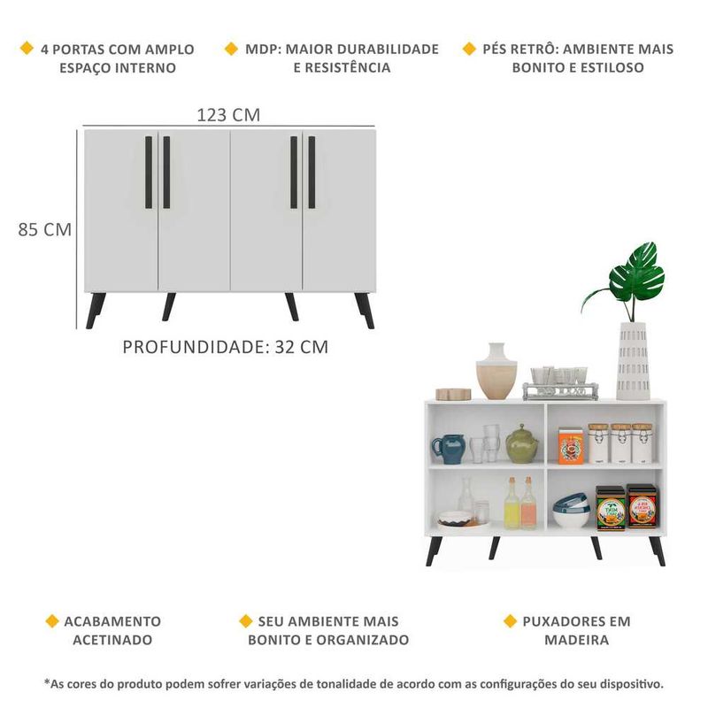 aparador-buffet-4-portas-com-pes-retro-viena-multimoveis-branco-preto-aparador-buffet-4-portas-com-pes-retro-viena-multimoveis-branco-preto