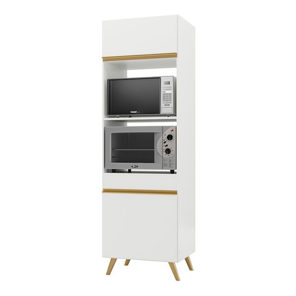 Paneleiro 2 Portas para Forno e Microondas Veneza Multimóveis Branco