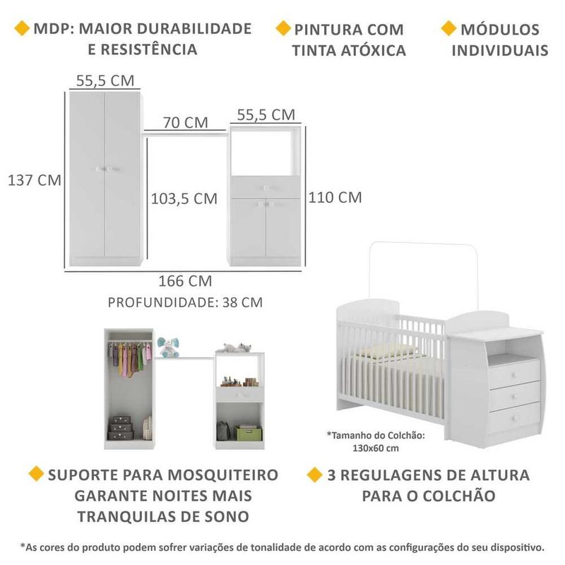 quarto-infantil-com-berco-comoda-laura-multimoveis-branco-quarto-infantil-com-berco-comoda-laura-multimoveis-branco