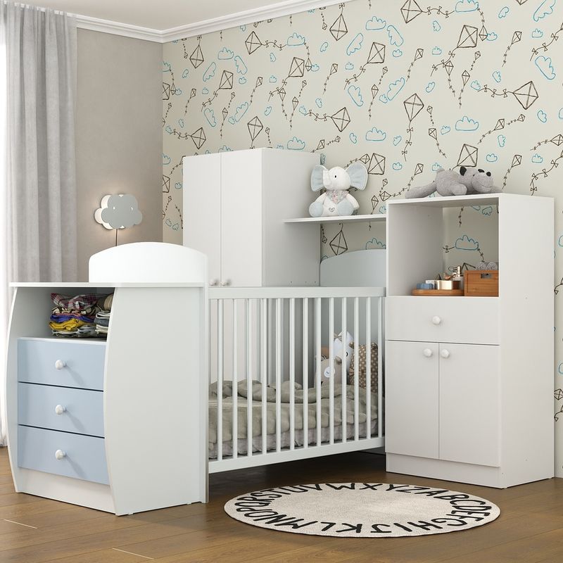 quarto-infantil-com-berco-comoda-laura-multimoveis-branco-azul-quarto-infantil-com-berco-comoda-laura-multimoveis-branco-azul