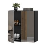 sapateira-2-portas-suspensa-com-espelho-nina-multimoveis-preta-sapateira-2-portas-suspensa-com-espelho-nina-multimoveis-preta