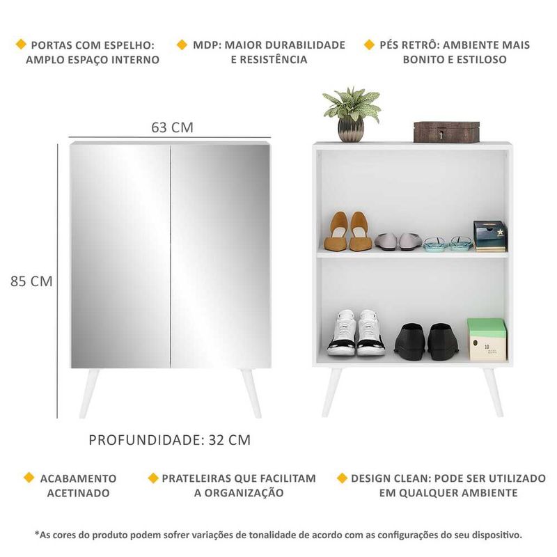 sapateira-2-portas-retro-com-espelho-nina-multimoveis-branca-sapateira-2-portas-retro-com-espelho-nina-multimoveis-branca