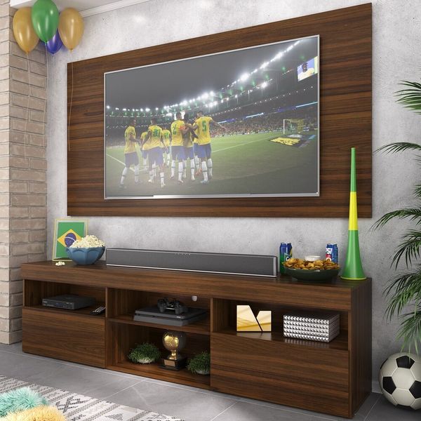 Rack com Painel TV 65" Holanda Multimóveis BR3059 Duna