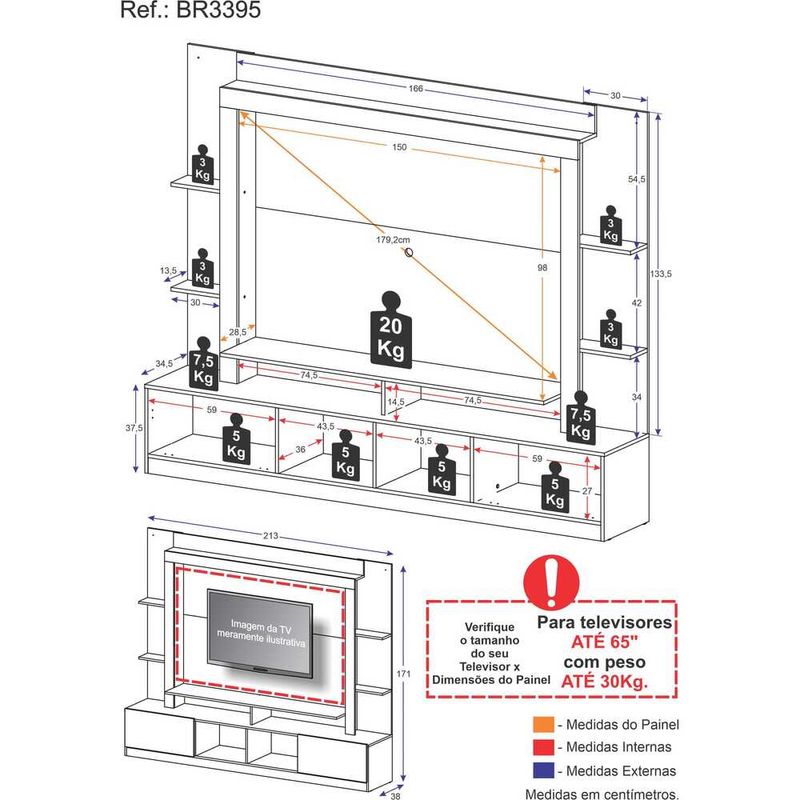 rack-estante-com-painel-tv-65-e-2-portas-catar-multimoveis-br3395-preto-lacca-fume