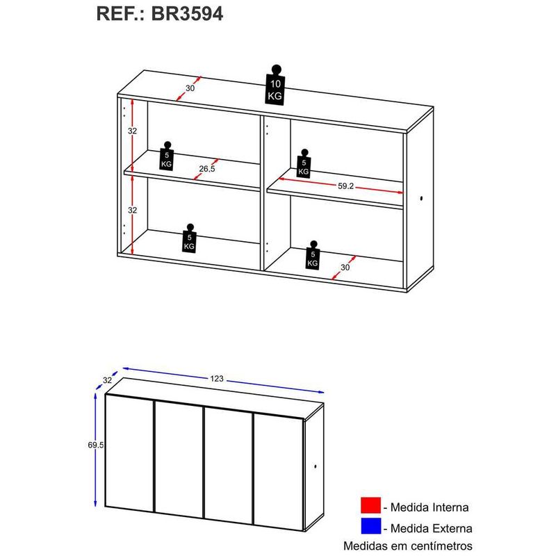 aparador-buffet-4-portas-suspenso-alemanha-multimoveis-br3594-preto