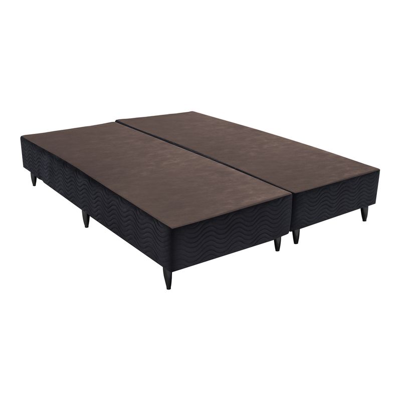 base-sommier-camurca-preto-queen-158x198x30-revestida-em-camurca-ortobom