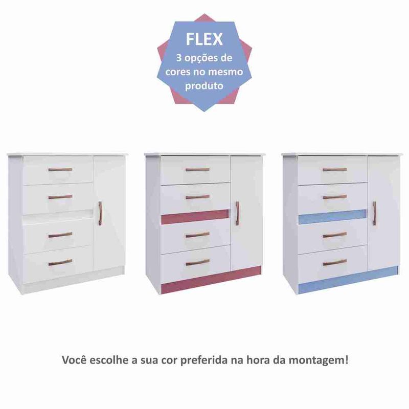 comoda-4-gavetas-1-porta-luiza-multimoveis-cr4157-branco-rosa-azul