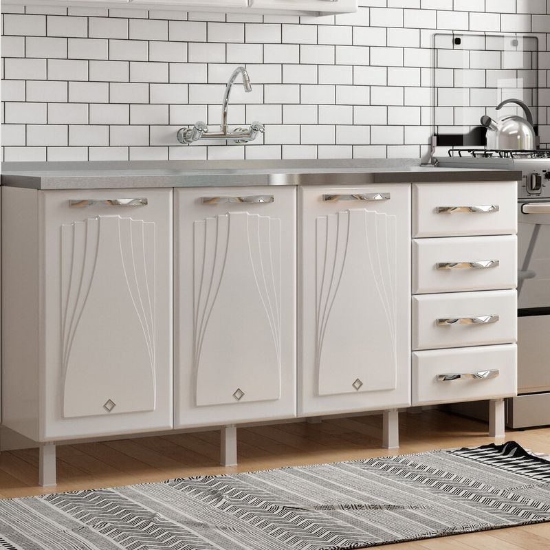 balcao-de-cozinha-de-aco-quadruplo-sem-tampo-para-pia-160cm-clara-multimoveis-cr6148-branco