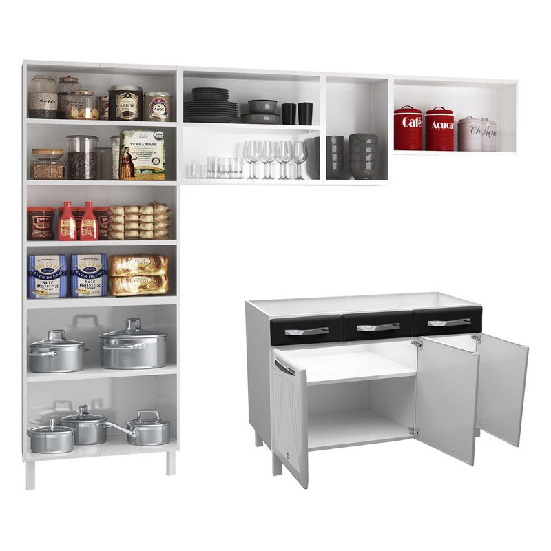 cozinha-de-aco-completa-com-balcao-para-pia-clara-multimoveis-cr6155-branco-preto