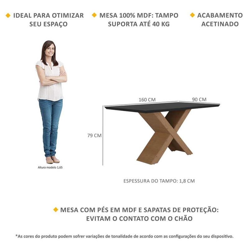 mesa-de-jantar-160-cm-lisboa-multimoveis-ex2002-madeirada-preta