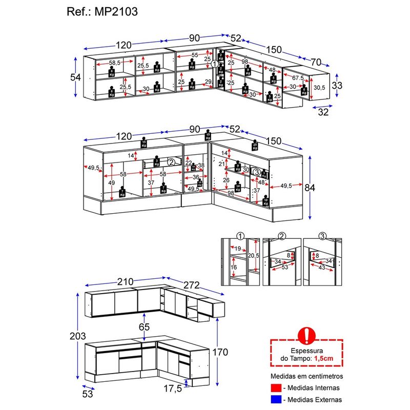 armario-de-cozinha-completa-de-canto-com-rodape-veneza-multimoveis-mp2103-e-balcao-preta