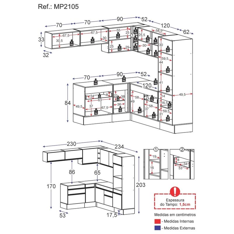 armario-de-cozinha-completa-de-canto-com-rodape-veneza-multimoveis-mp2105-e-balcao-branca