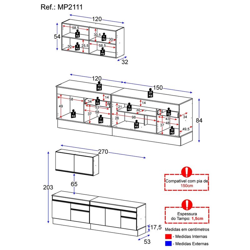 armario-de-cozinha-compacta-com-rodape-veneza-multimoveis-mp2111-e-balcao-preta