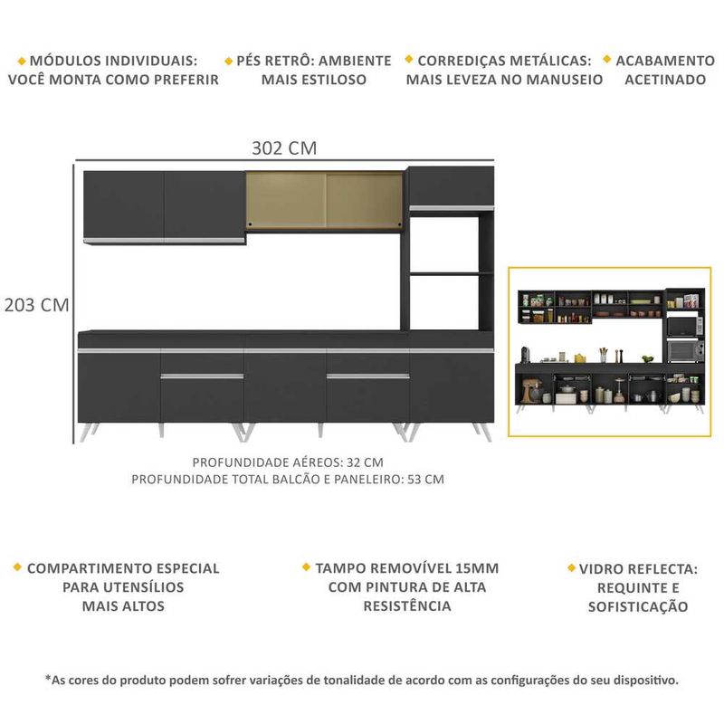 Armários de Parede Completo para Oficina com 21 Peças • FG89