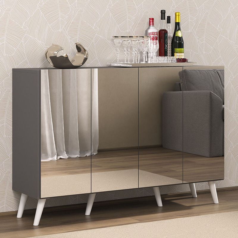 aparador-buffet-4-portas-com-espelho-e-pes-retro-vegas-multimoveis-grafite-branco