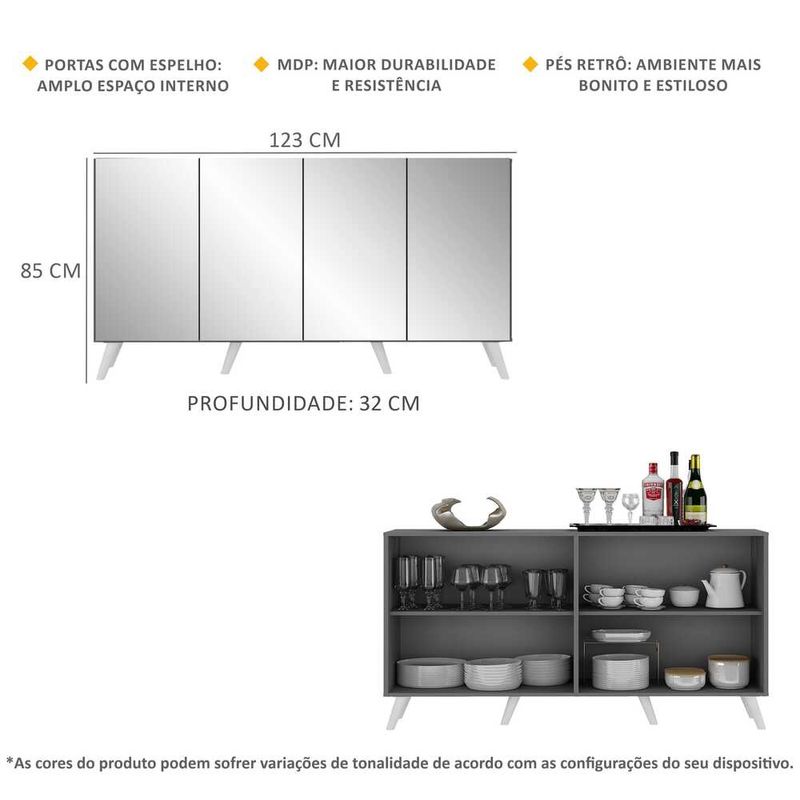 aparador-buffet-4-portas-com-espelho-e-pes-retro-vegas-multimoveis-grafite-branco