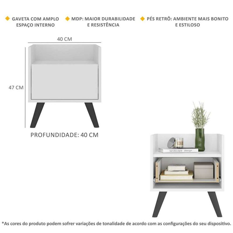 mesa-de-cabeceira-40-cm-com-pes-retro-multimoveis-mp4041-branca-preta