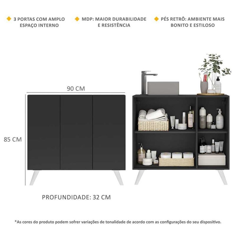 gabinete-banheiro-3-portas-retro-90cm-multimoveis-mp5030-preto-branco