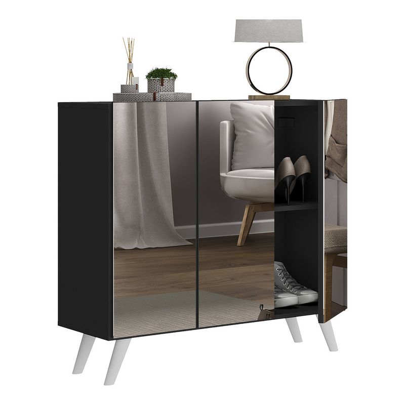 sapateira-retro-com-espelho-3-portas-nina-multimoveis-mp6022-preta-branca