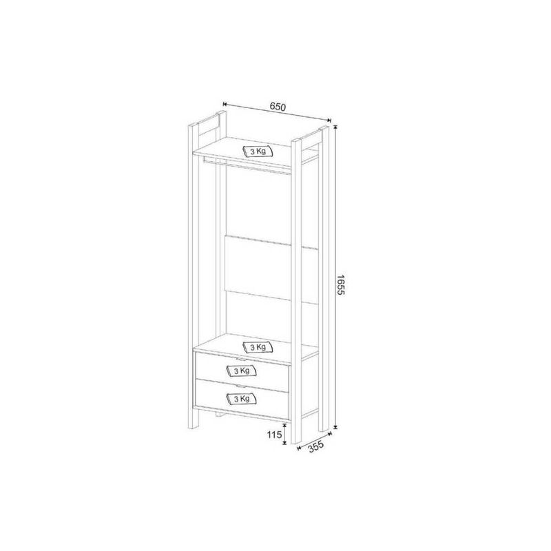 armario-closet-com-2-gavetas-multimoveis-cr35001-branco-nogal