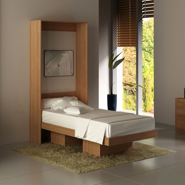 Cama Articulada Solteiro para Colchão 88 x 188 cm Multimóveis CR35035 Amendoa