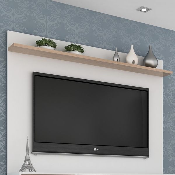 Painel TV 50" Multimóveis CR45110 Branco/Siena