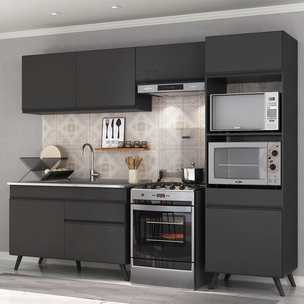 Armário de Cozinha Compacta 4 peças MP3693.895 Veneza Multimóveis