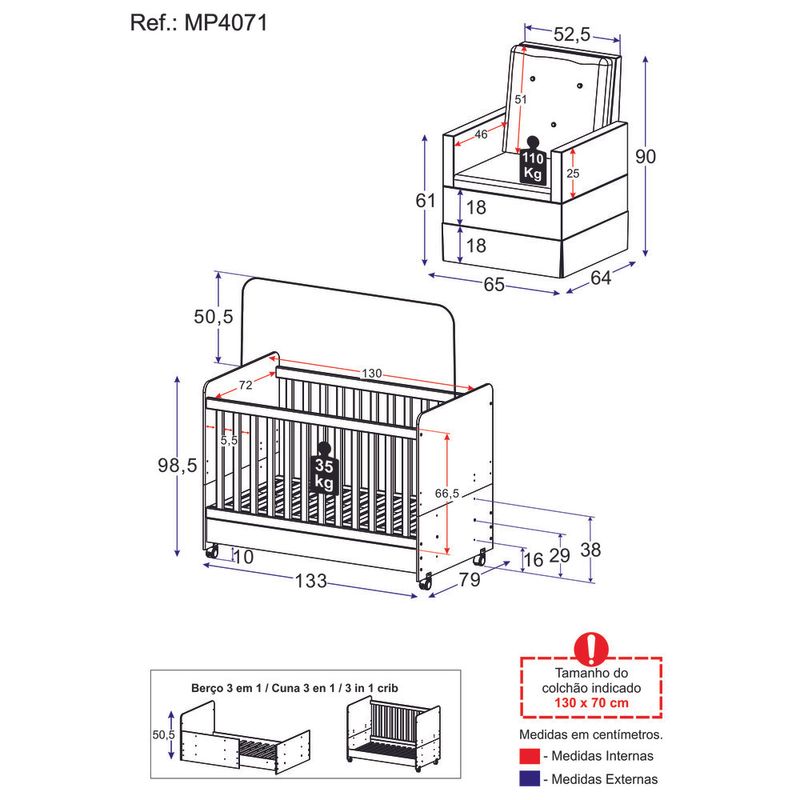 berco-americano-3x1-com-poltrona-de-amamentacao-pimpolho-multimoveis-mp4071-branco