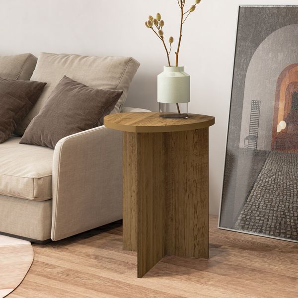 Mesa Lateral/Apoio 46cm Multimóveis CR45126 Pinho