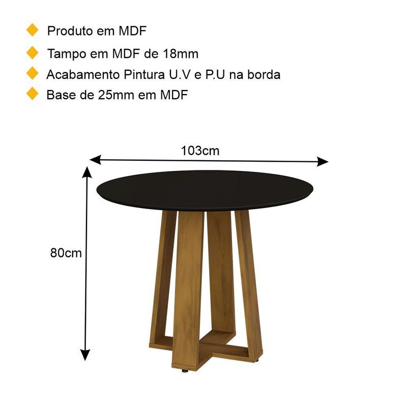 mesa-de-jantar-redonda-103cm-multimoveis-cr50043-carvalho-preta