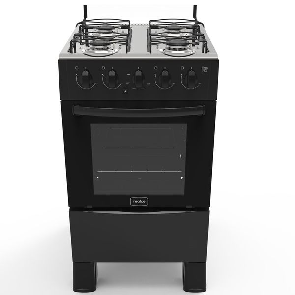 Fogão 4 Bocas a Gás Acendimento Automático Realce Bivolt CR201 Preto