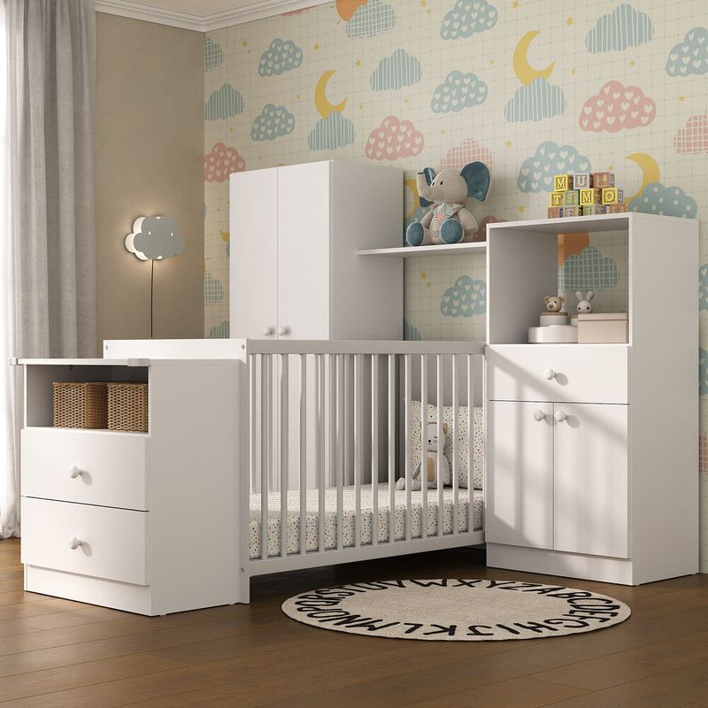 quarto-infantil-com-berco-comoda-olivia-multimoveis-branco