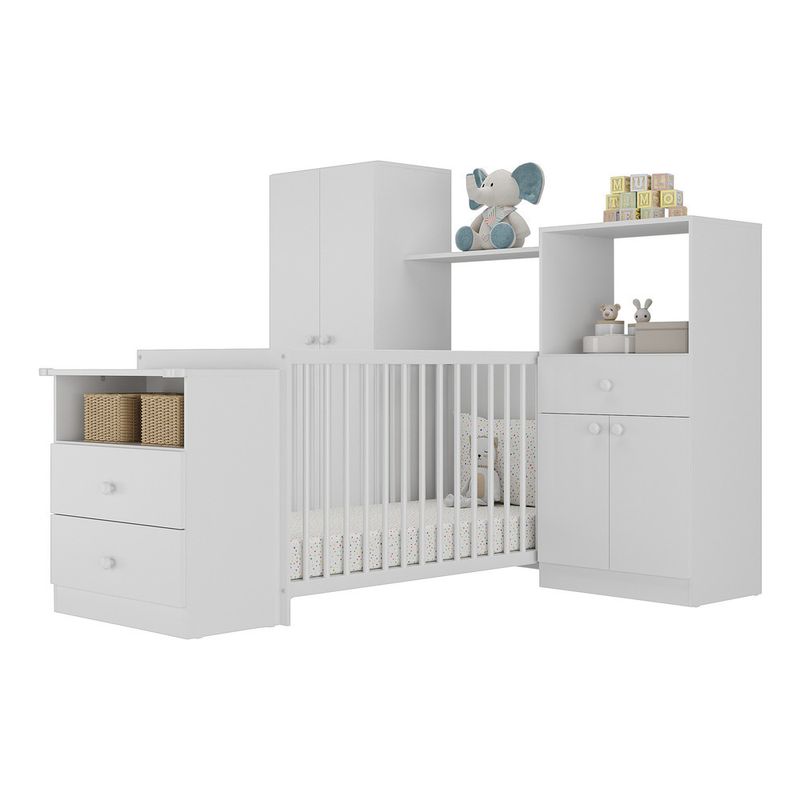 quarto-infantil-com-berco-comoda-olivia-multimoveis-branco