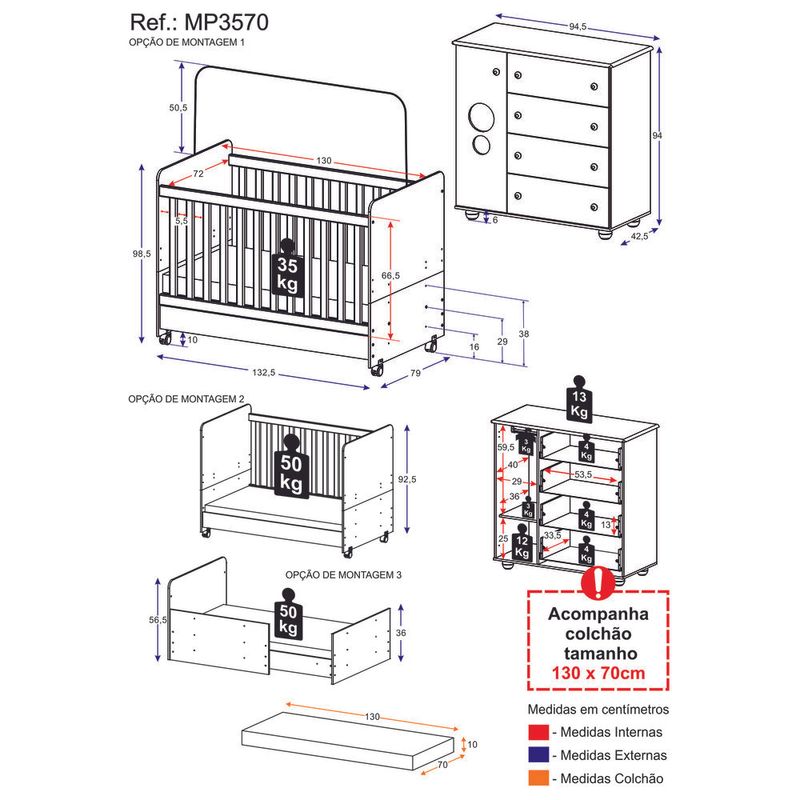 quarto-infantil-berco-com-colchao-incluso-e-comoda-pimpolho-multimoveis-branco