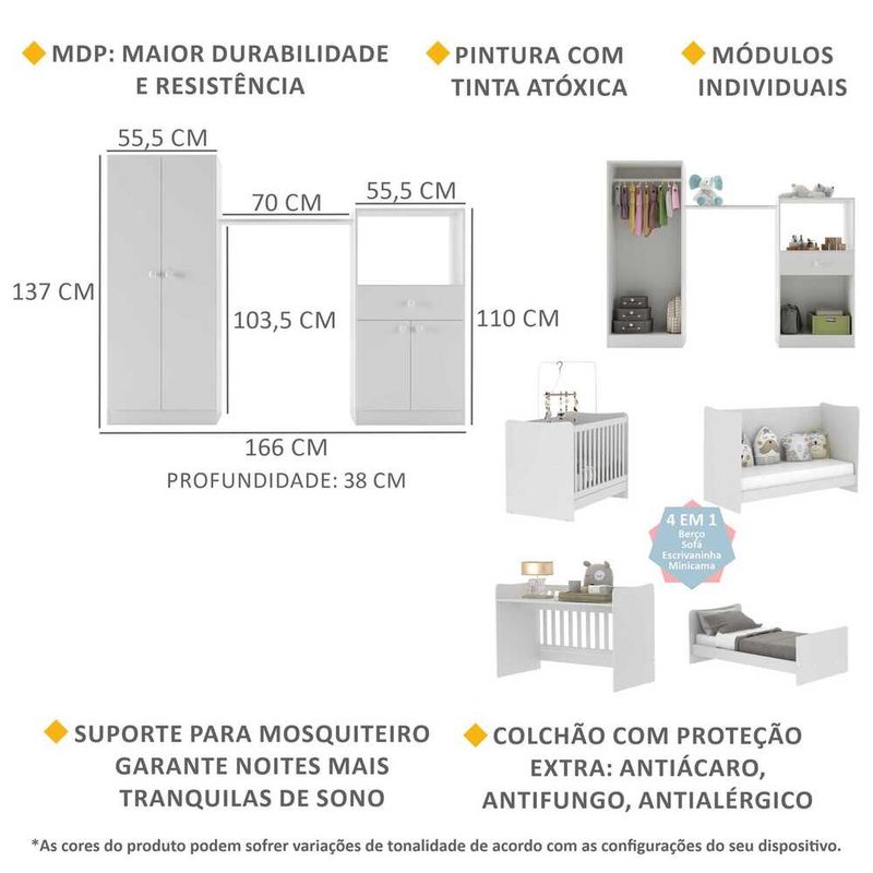 quarto-infantil-com-berco-4-em-1-e-colchao-incluso-sofia-multimoveis-branco