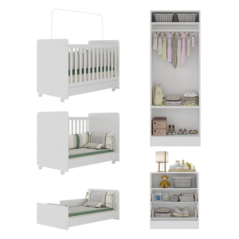 quarto-infantil-completo-com-colchao-incluso-ariel-multimoveis-branco