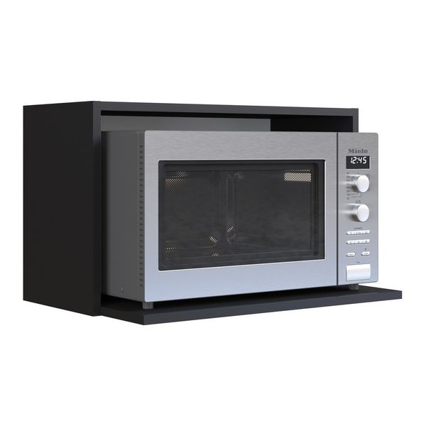Armário Nicho para Microondas 60cm Multimóveis CR20093 Preto