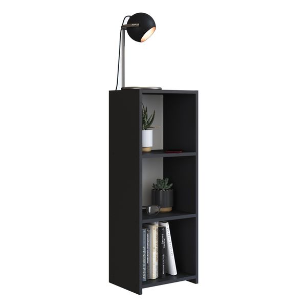 Mesa de Cabeceira com Prateleiras Multimóveis CR35101 Preta